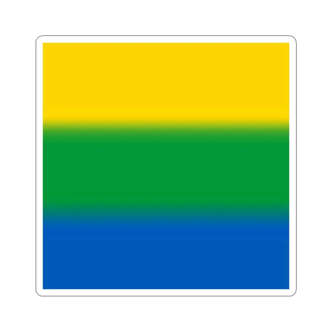Flag of Velykyi Yablunets (Ukraine) STICKER Vinyl Kiss-Cut Decal 6 Inch White - The Sticker Space