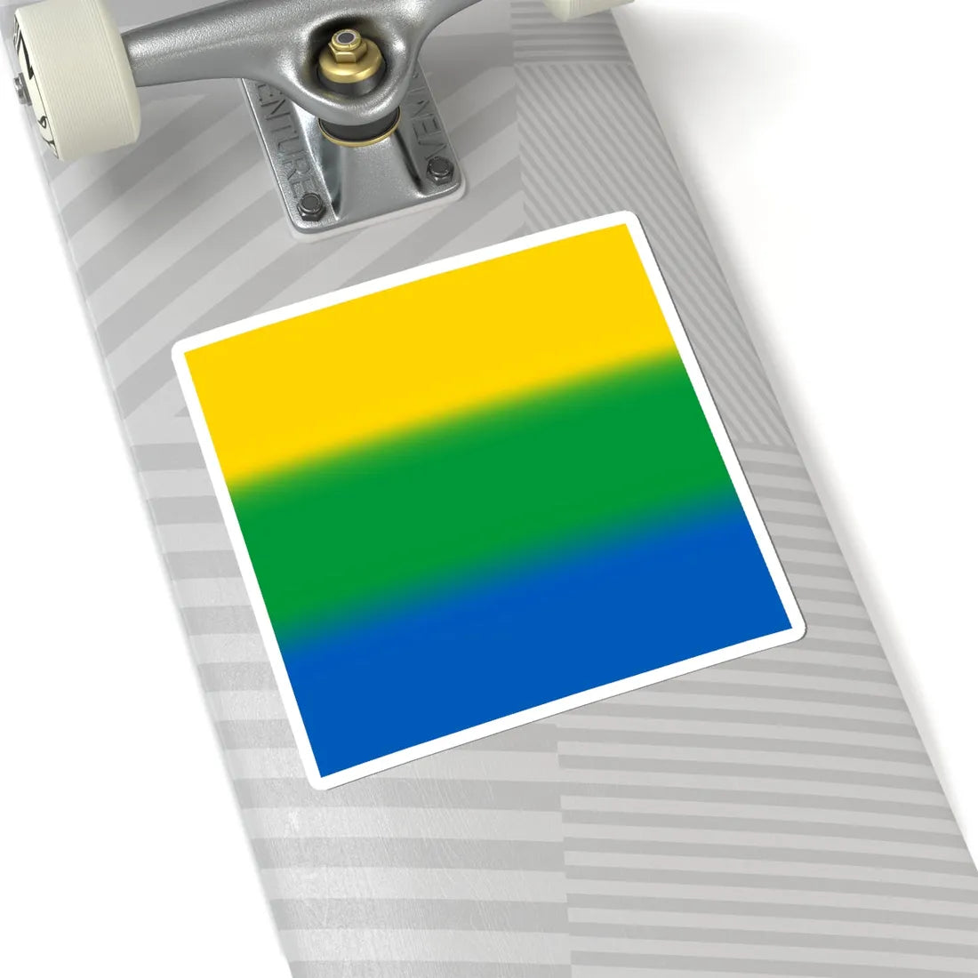 Flag of Velykyi Yablunets (Ukraine) STICKER Vinyl Kiss-Cut Decal - The Sticker Space