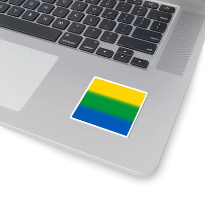 Flag of Velykyi Yablunets (Ukraine) STICKER Vinyl Kiss-Cut Decal - The Sticker Space