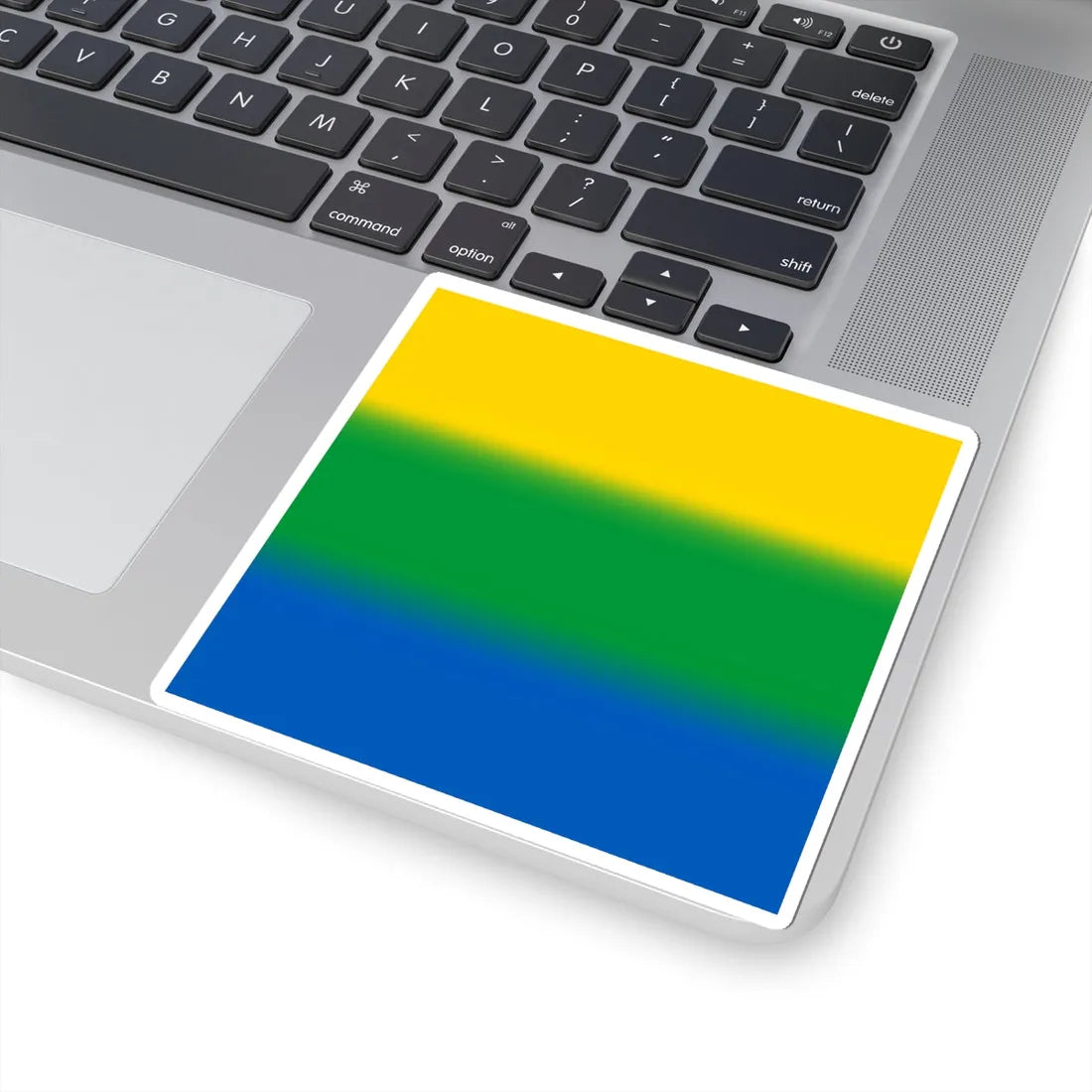 Flag of Velykyi Yablunets (Ukraine) STICKER Vinyl Kiss-Cut Decal - The Sticker Space