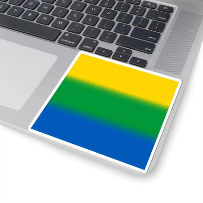 Flag of Velykyi Yablunets (Ukraine) STICKER Vinyl Kiss-Cut Decal - The Sticker Space