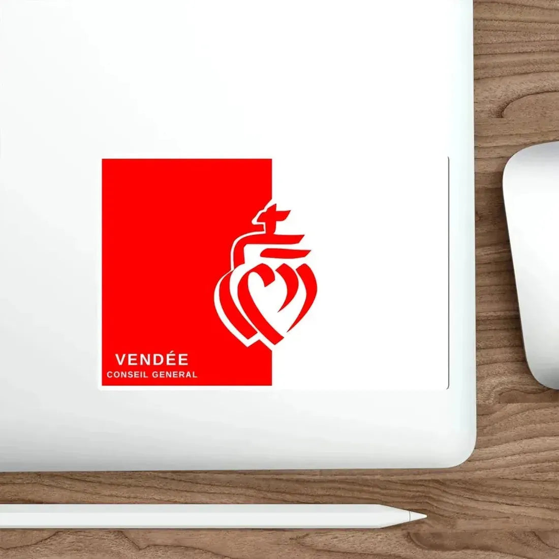 Flag of Vendée France STICKER Vinyl Die-Cut Decal - The Sticker Space