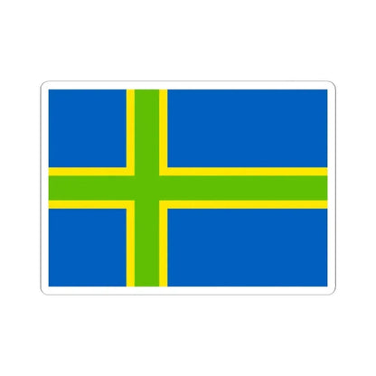 Flag of Vendsyssel (Denmark) STICKER Vinyl Kiss-Cut Decal 2 Inch White - The Sticker Space