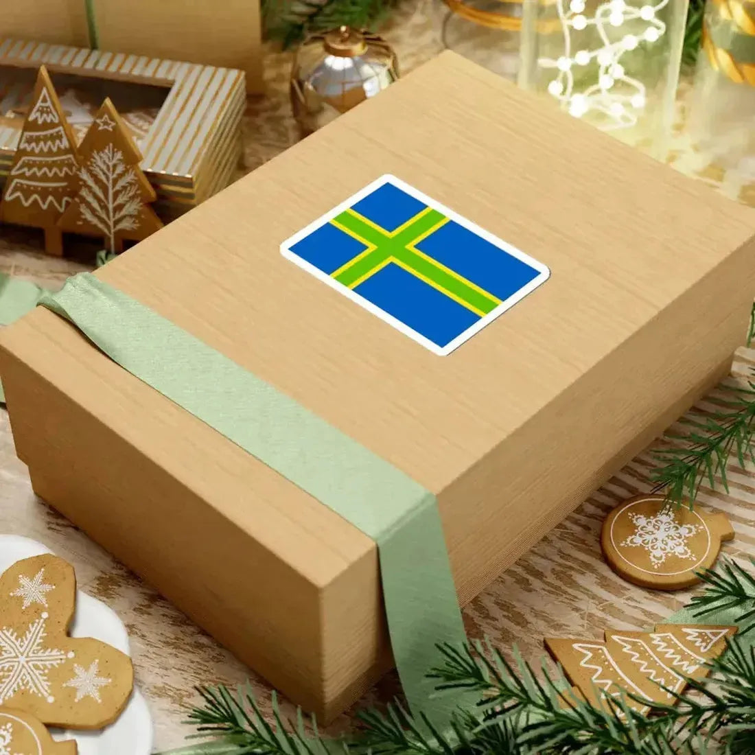 Flag of Vendsyssel (Denmark) STICKER Vinyl Kiss-Cut Decal - The Sticker Space