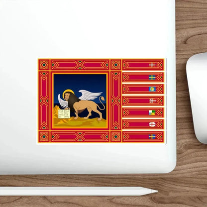 Flag of Veneto Italy STICKER Vinyl Die-Cut Decal - The Sticker Space