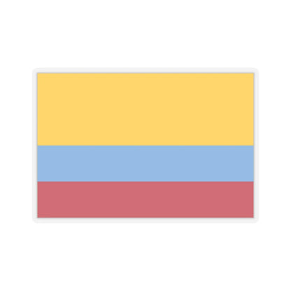 Flag of Venezuela with no coat of arms 1811-1836 (Colombia) STICKER Vinyl Kiss-Cut Decal 2 Inch Transparent - The Sticker Space
