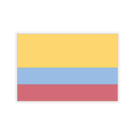 Flag of Venezuela with no coat of arms 1811-1836 (Colombia) STICKER Vinyl Kiss-Cut Decal 2 Inch Transparent - The Sticker Space