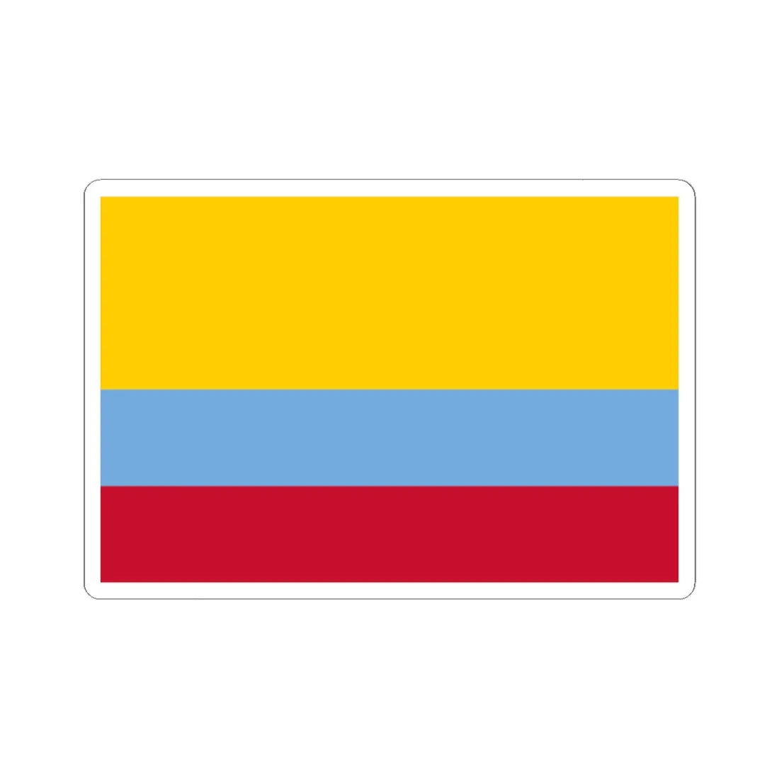 Flag of Venezuela with no coat of arms 1811-1836 (Colombia) STICKER Vinyl Kiss-Cut Decal 2 Inch White - The Sticker Space