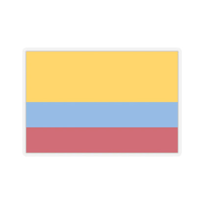 Flag of Venezuela with no coat of arms 1811-1836 (Colombia) STICKER Vinyl Kiss-Cut Decal 3 Inch Transparent - The Sticker Space