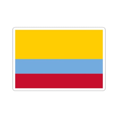 Flag of Venezuela with no coat of arms 1811-1836 (Colombia) STICKER Vinyl Kiss-Cut Decal 3 Inch White - The Sticker Space