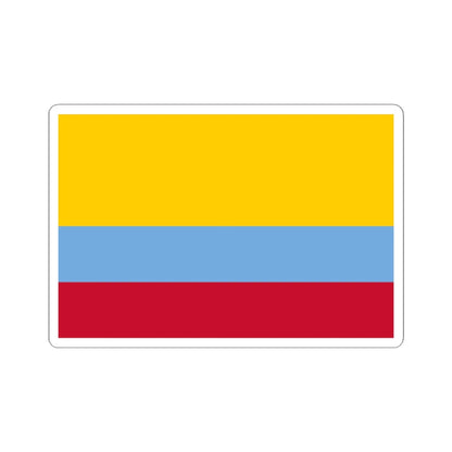 Flag of Venezuela with no coat of arms 1811-1836 (Colombia) STICKER Vinyl Kiss-Cut Decal 4 Inch White - The Sticker Space