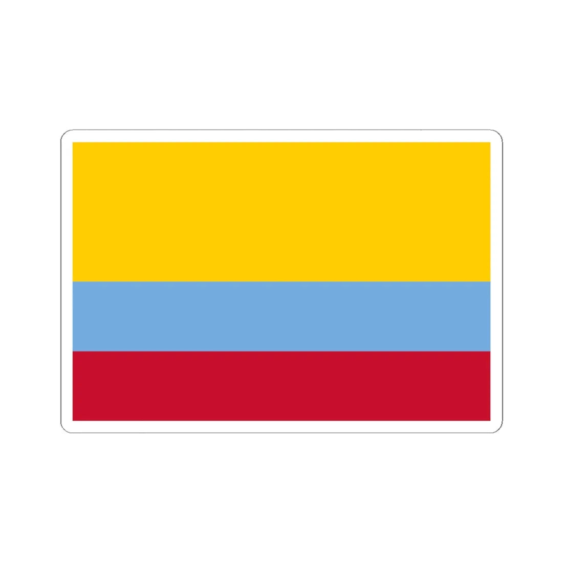 Flag of Venezuela with no coat of arms 1811-1836 (Colombia) STICKER Vinyl Kiss-Cut Decal 6 Inch White - The Sticker Space
