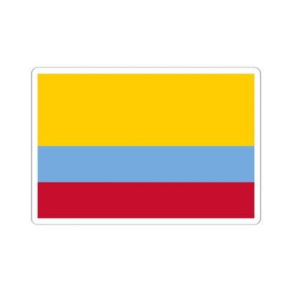 Flag of Venezuela with no coat of arms 1811-1836 (Colombia) STICKER Vinyl Kiss-Cut Decal 6 Inch White - The Sticker Space