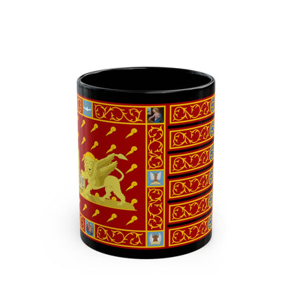 Flag of Venice 1997 Italy - Black Coffee Mug-11oz-The Sticker Space