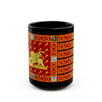 Flag of Venice 1997 Italy - Black Coffee Mug-15oz-The Sticker Space