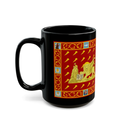 Flag of Venice 1997 Italy - Black Coffee Mug-The Sticker Space