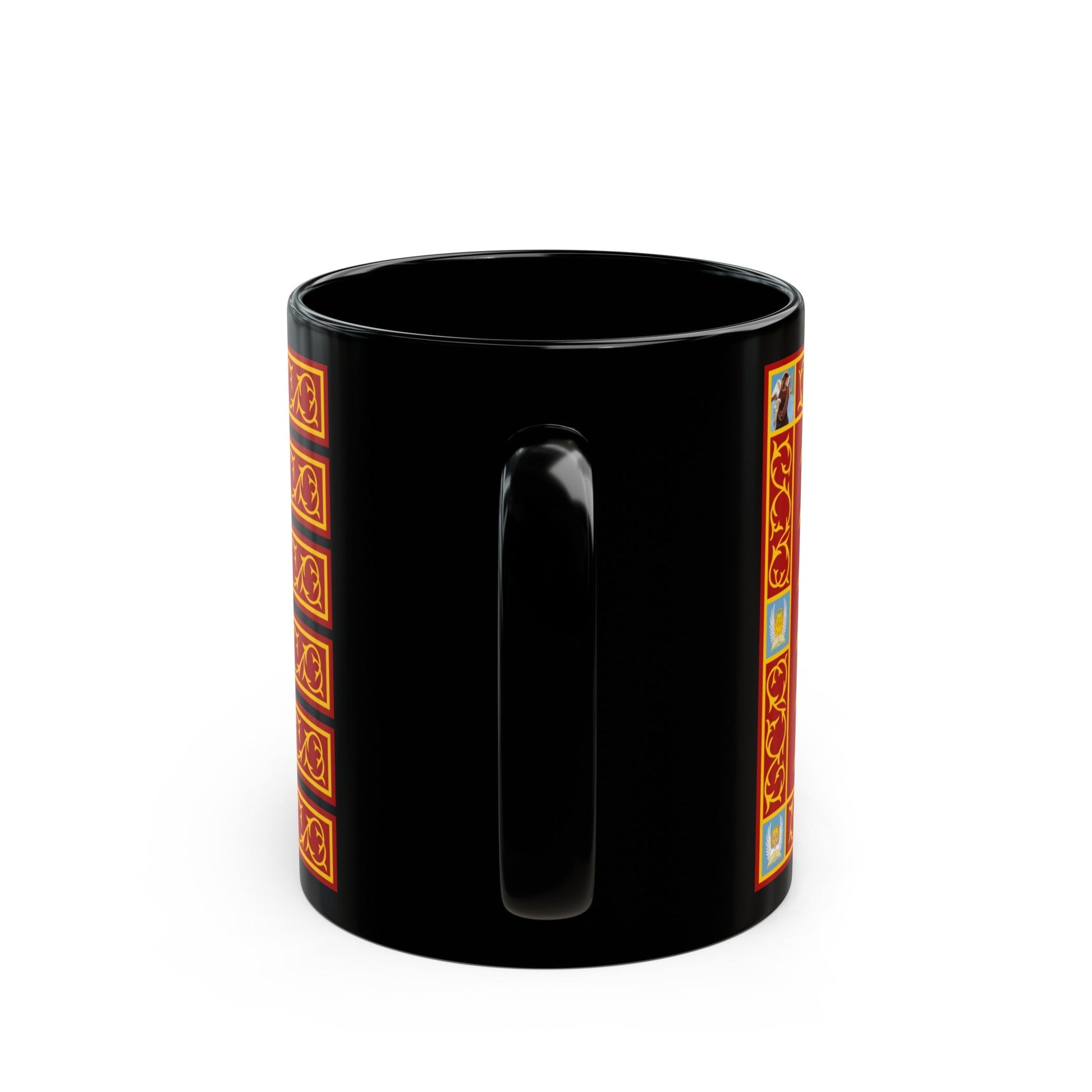 Flag of Venice 1997 Italy - Black Coffee Mug-The Sticker Space