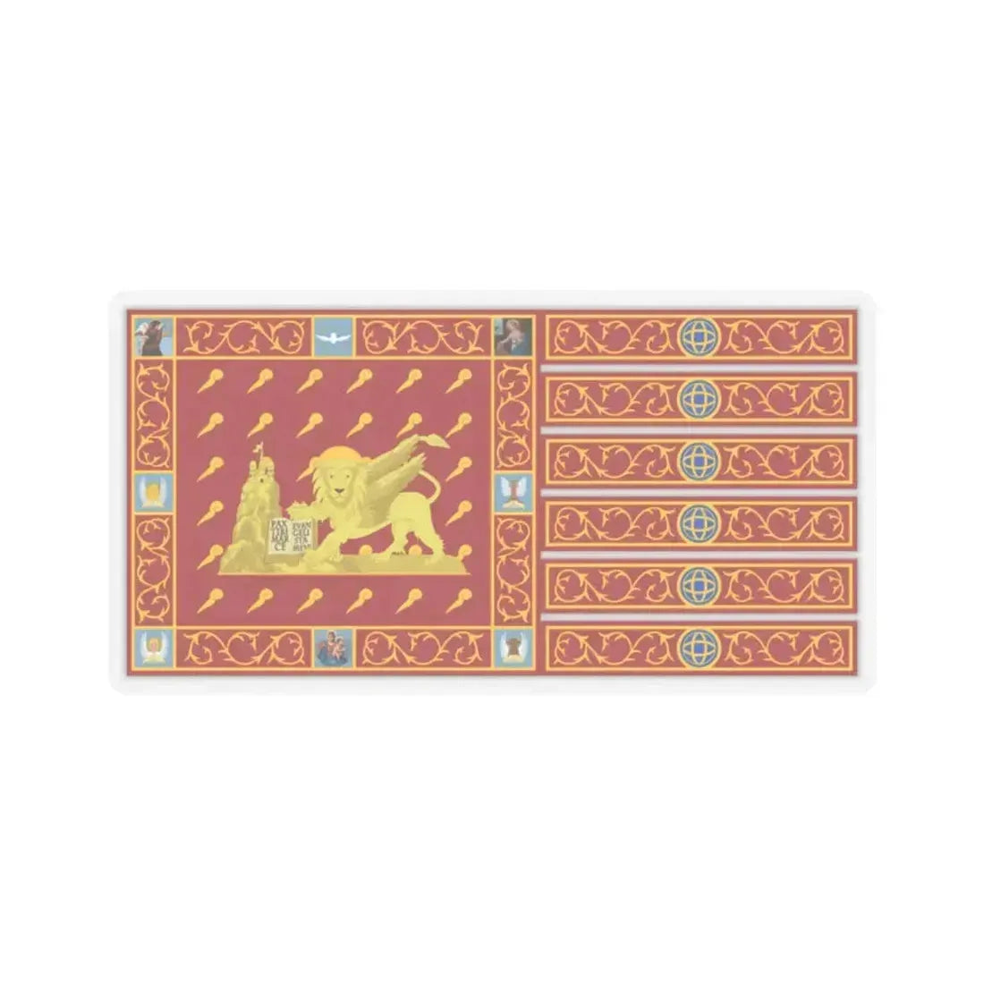 Flag of Venice 1997 Italy - STICKER Vinyl Kiss-Cut Decal 2 Inch Transparent - The Sticker Space