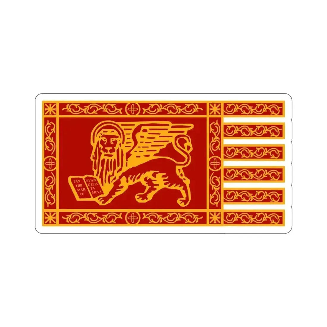 Flag of Venice STICKER Vinyl Die-Cut Decal 5 Inch - The Sticker Space