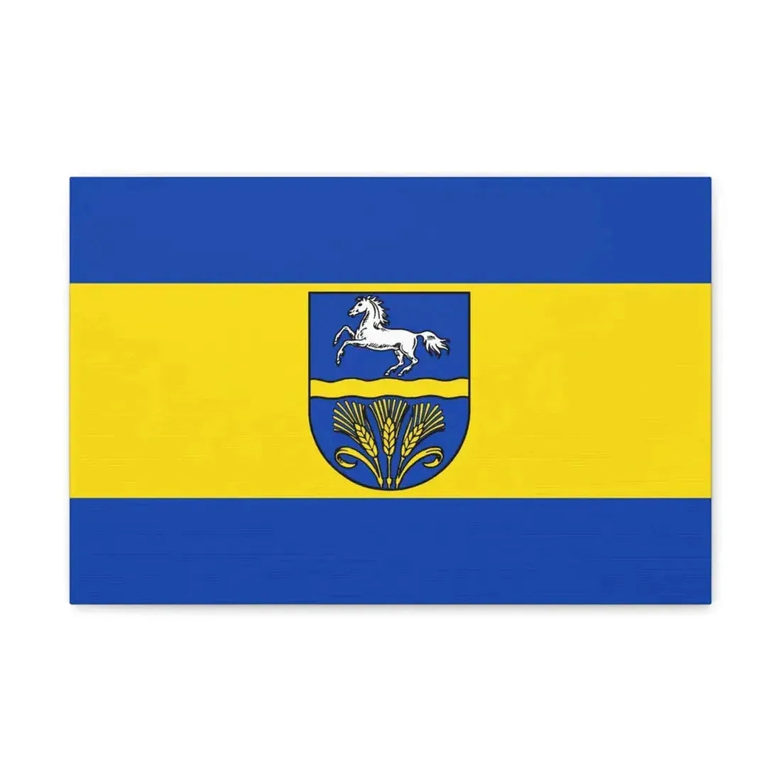 Flag of Verden Germany - Canvas Wall Art 18″ x 12″ 1.25" - The Sticker Space