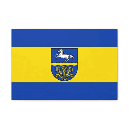 Flag of Verden Germany - Canvas Wall Art 18″ x 12″ 1.25" - The Sticker Space