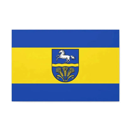 Flag of Verden Germany - Canvas Wall Art 24″ x 16″ 1.25" - The Sticker Space