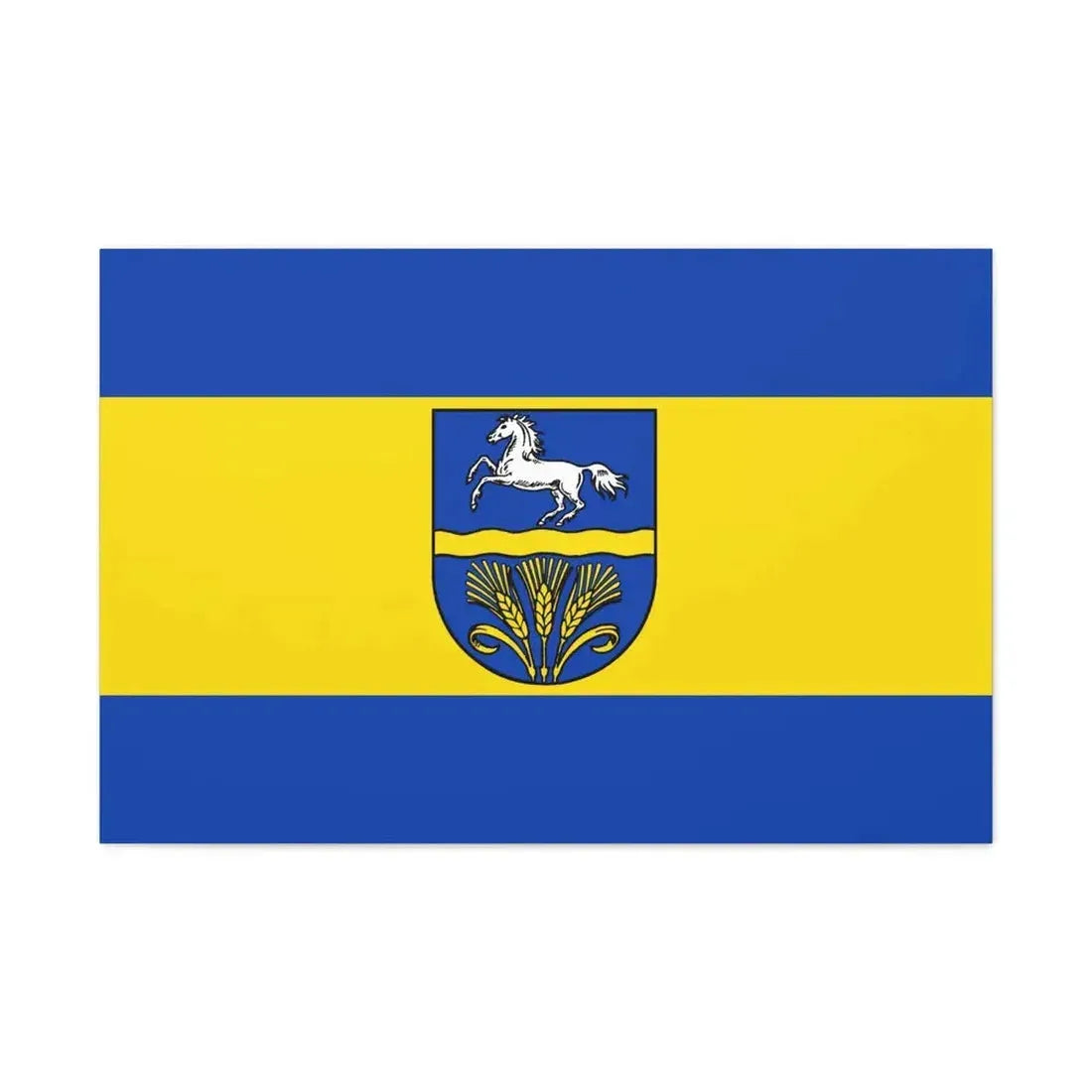 Flag of Verden Germany - Canvas Wall Art 36" x 24" 1.25" - The Sticker Space