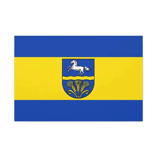 Flag of Verden Germany - Canvas Wall Art 36" x 24" 1.25" - The Sticker Space