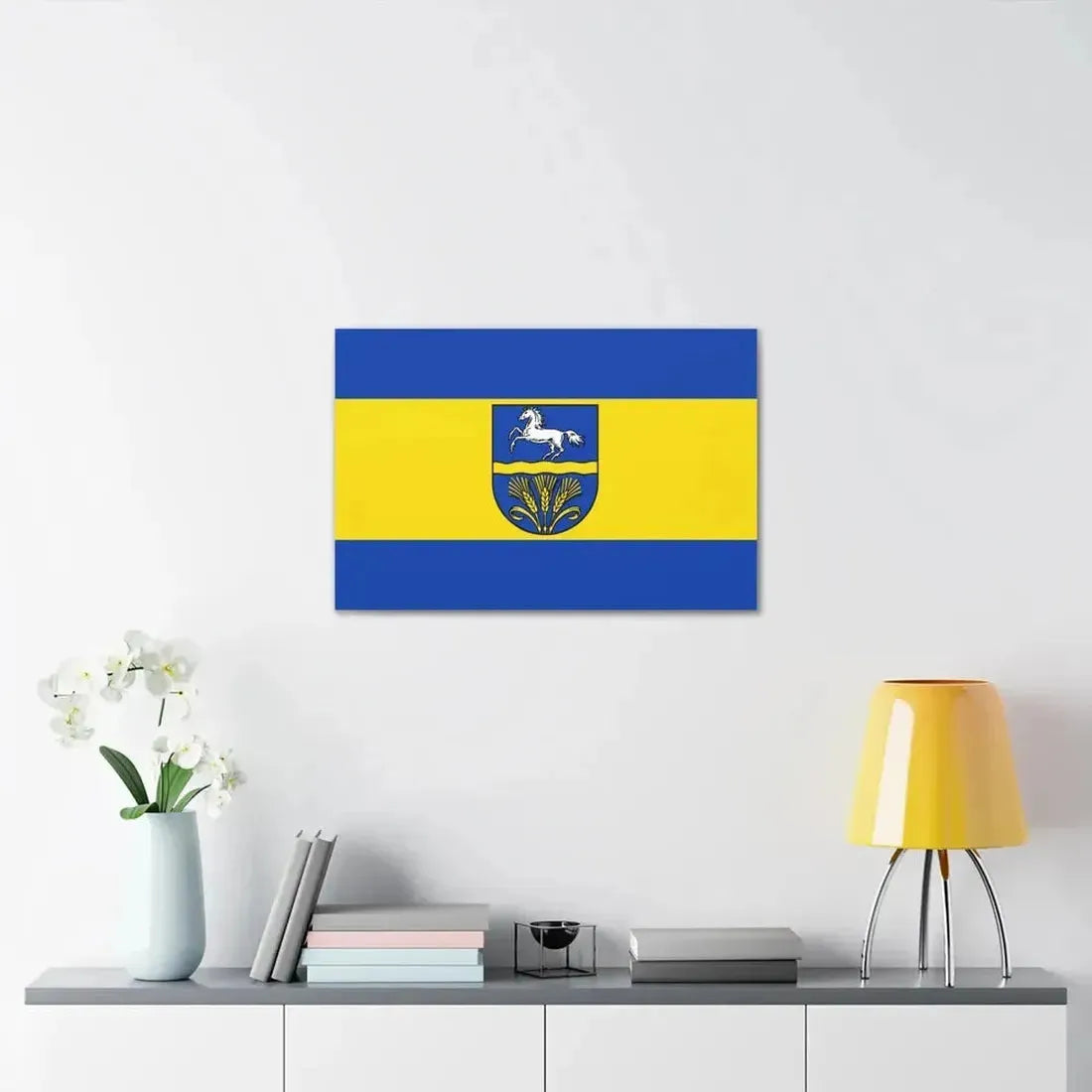 Flag of Verden Germany - Canvas Wall Art - The Sticker Space