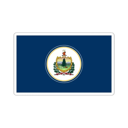 Flag of Vermont early 1920s (United States) STICKER Vinyl Kiss-Cut Decal 3 Inch White - The Sticker Space