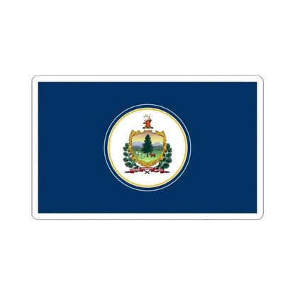 Flag of Vermont early 1920s (United States) STICKER Vinyl Kiss-Cut Decal 4 Inch White - The Sticker Space