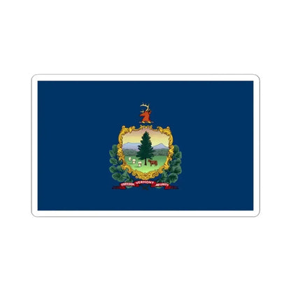 Flag of Vermont (United States) STICKER Vinyl Kiss-Cut Decal 2 Inch White - The Sticker Space