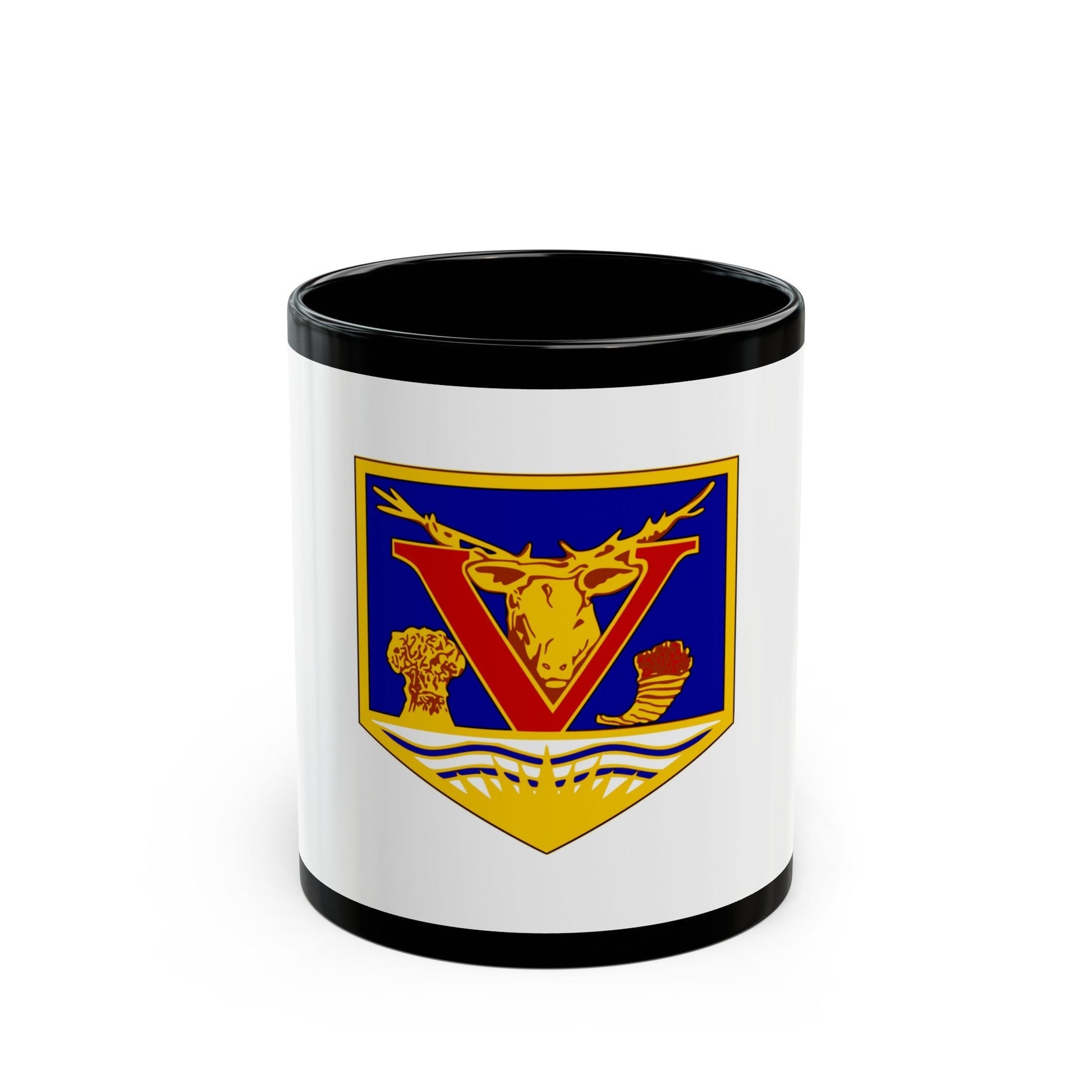 Flag of Vernon British Columbia Canada - Black Coffee Mug-11oz-The Sticker Space