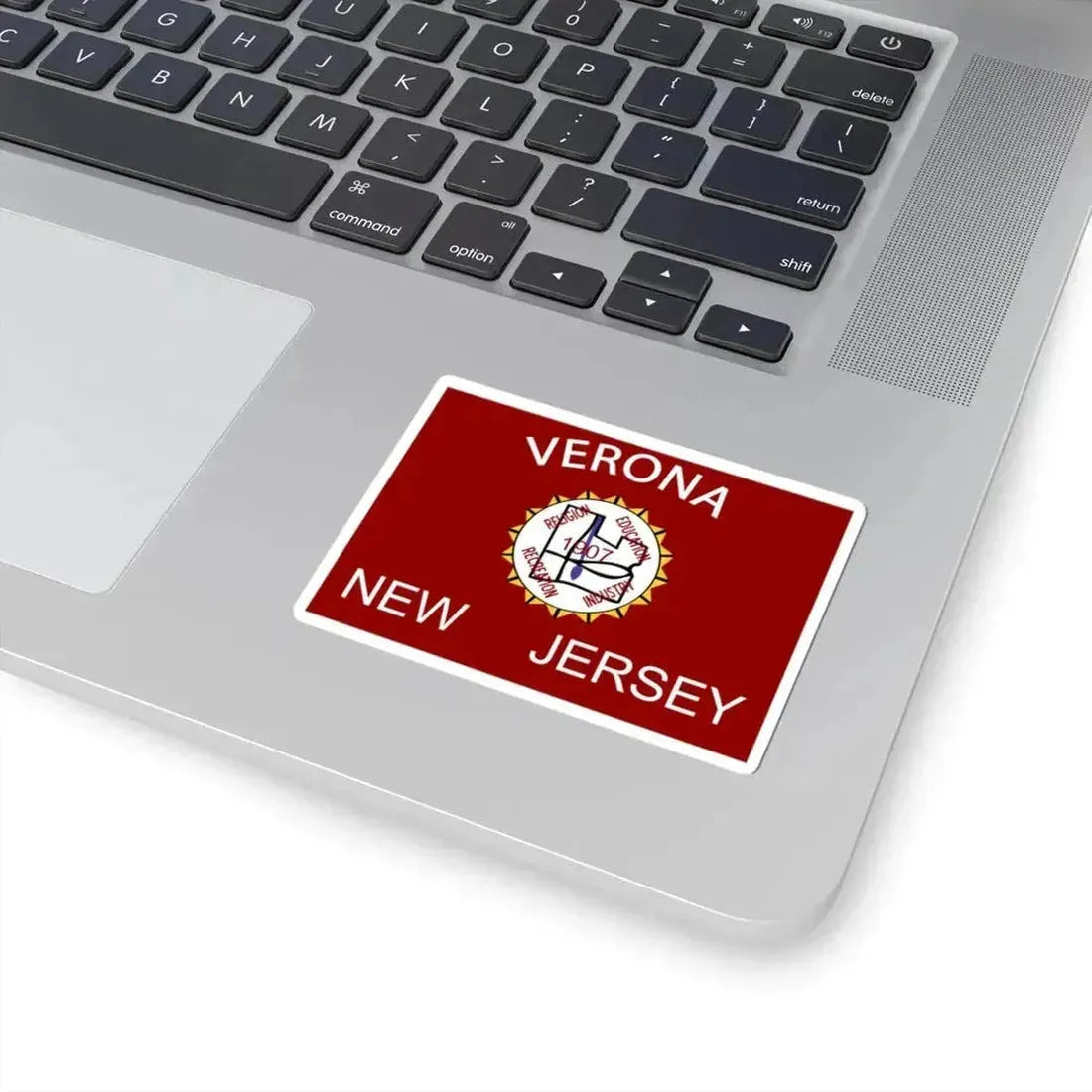 Flag of Verona New Jersey (United States) STICKER Vinyl Kiss-Cut Decal - The Sticker Space