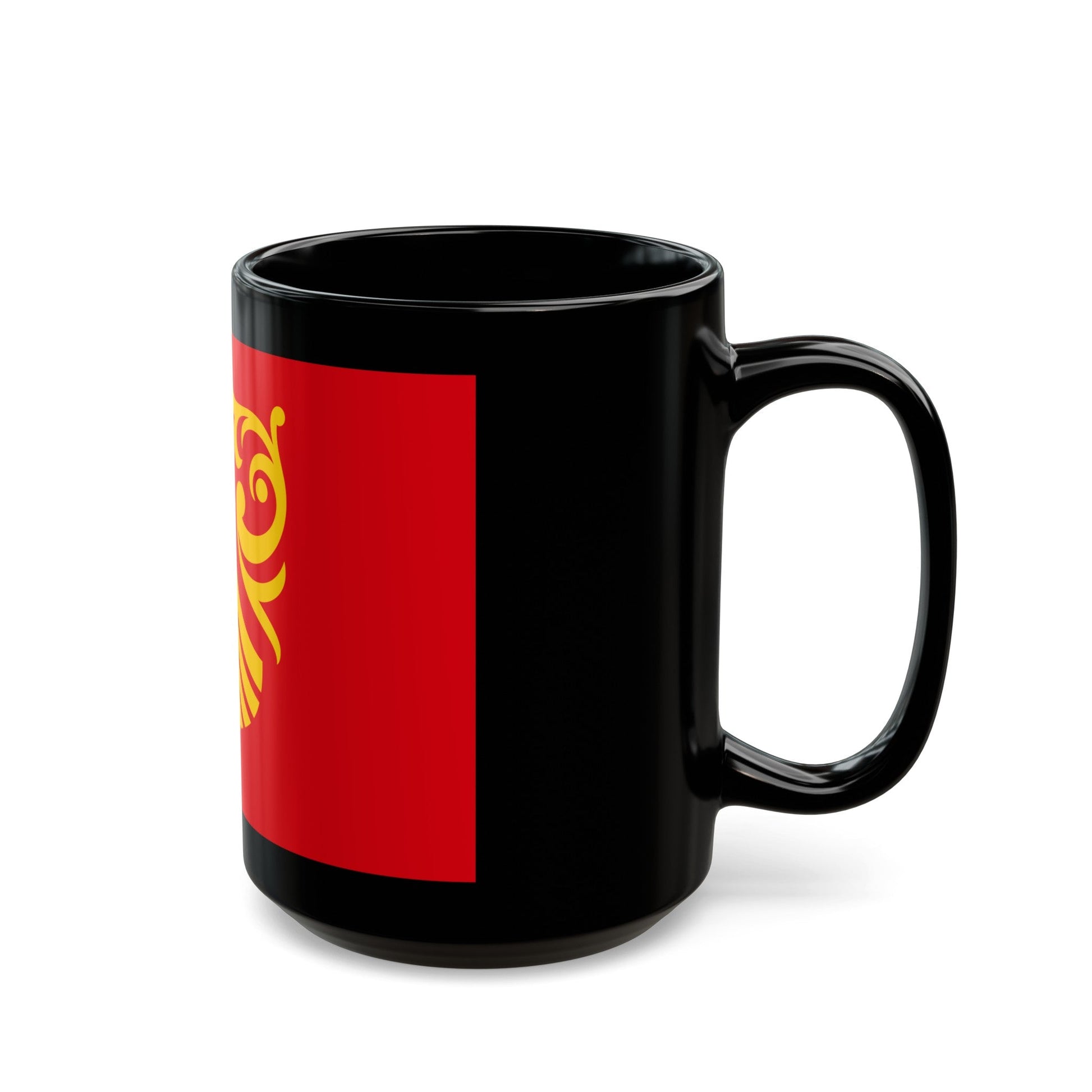 Flag of Vestfold og Telemark Norway - Black Coffee Mug-The Sticker Space