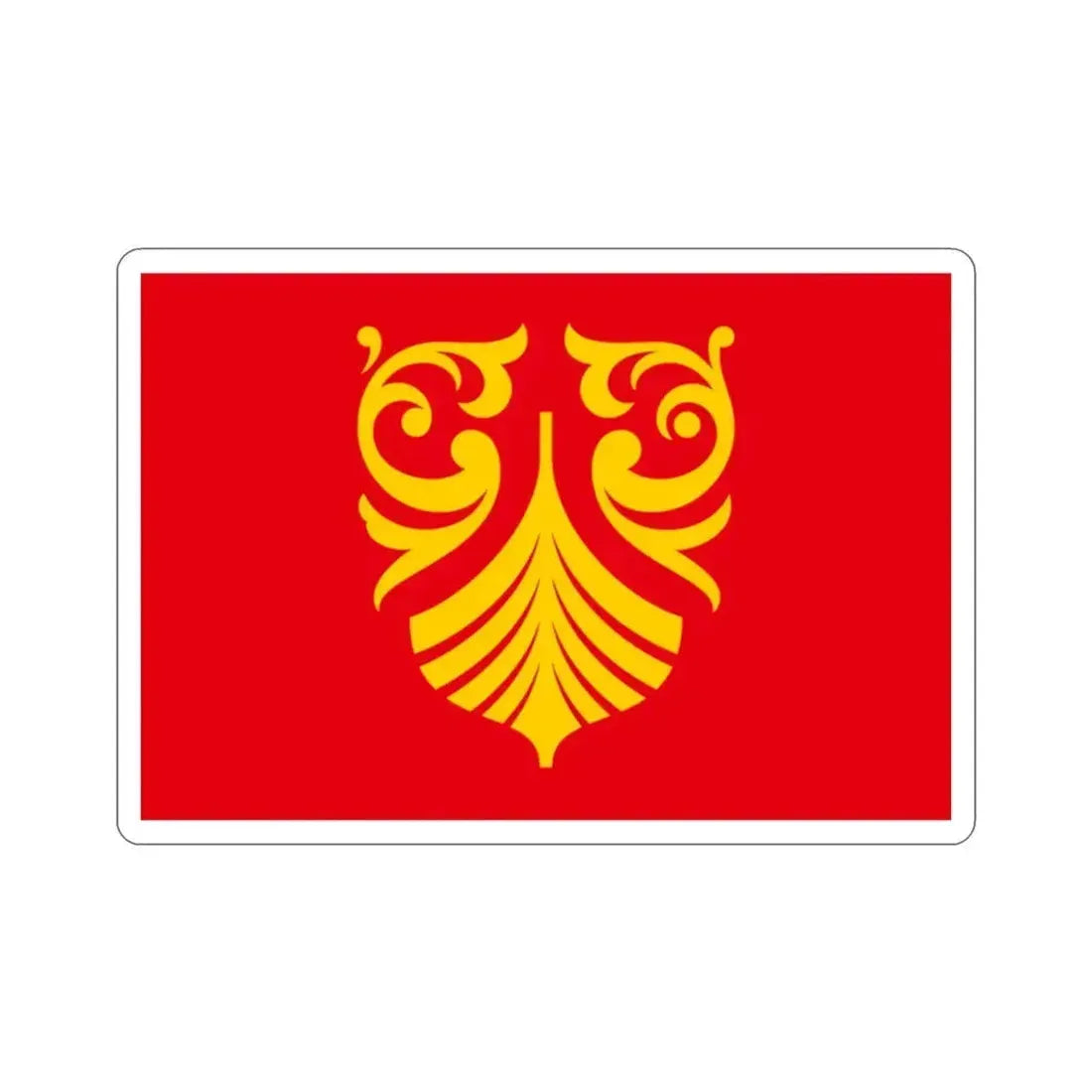 Flag of Vestfold og Telemark Norway STICKER Vinyl Die-Cut Decal 2 Inch - The Sticker Space