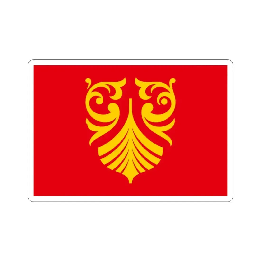 Flag of Vestfold og Telemark Norway STICKER Vinyl Die-Cut Decal 2 Inch - The Sticker Space