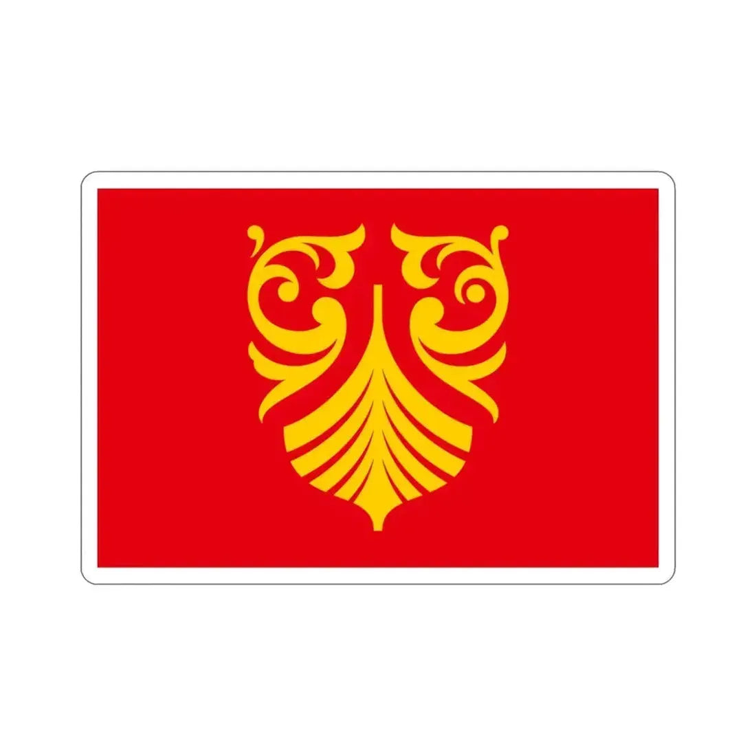 Flag of Vestfold og Telemark Norway STICKER Vinyl Die-Cut Decal 3 Inch - The Sticker Space