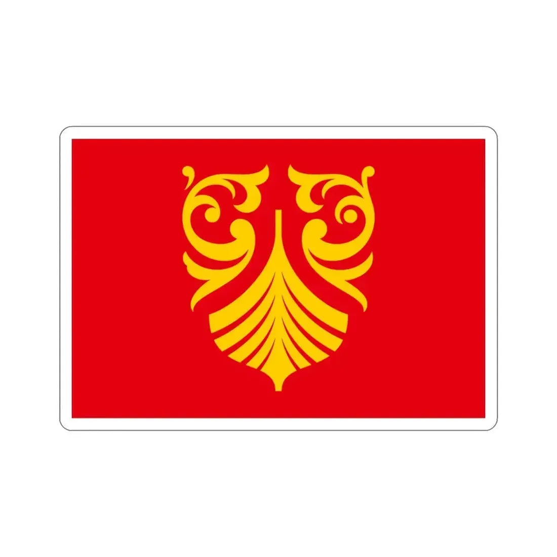 Flag of Vestfold og Telemark Norway STICKER Vinyl Die-Cut Decal 3 Inch - The Sticker Space