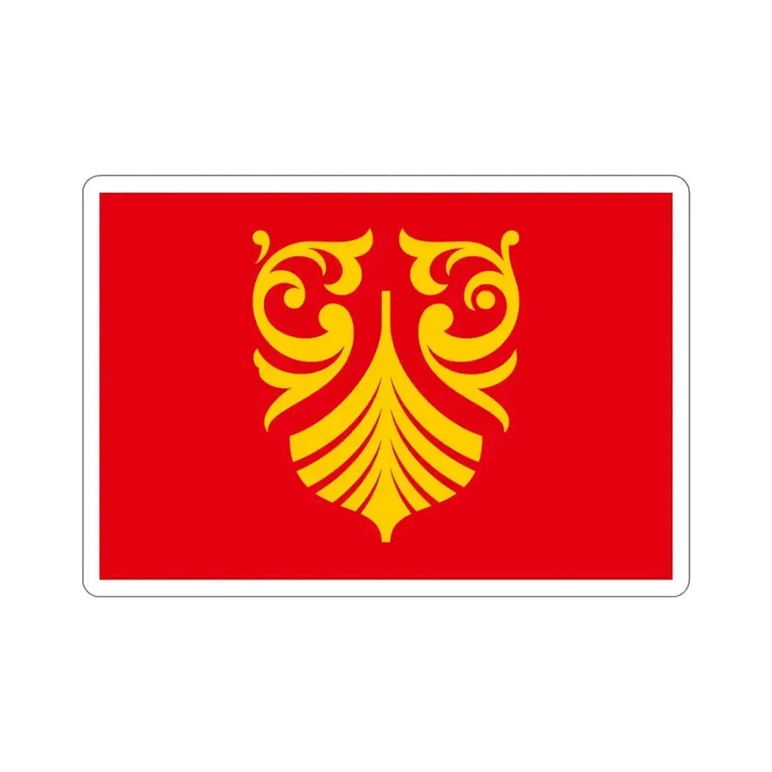 Flag of Vestfold og Telemark Norway STICKER Vinyl Die-Cut Decal 5 Inch - The Sticker Space