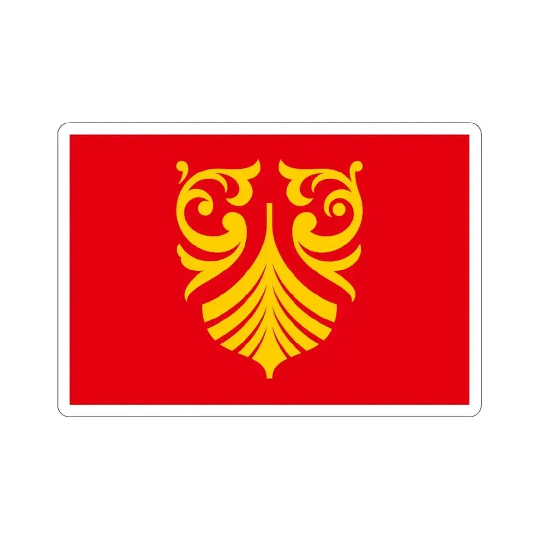 Flag of Vestfold og Telemark Norway STICKER Vinyl Die-Cut Decal 5 Inch - The Sticker Space