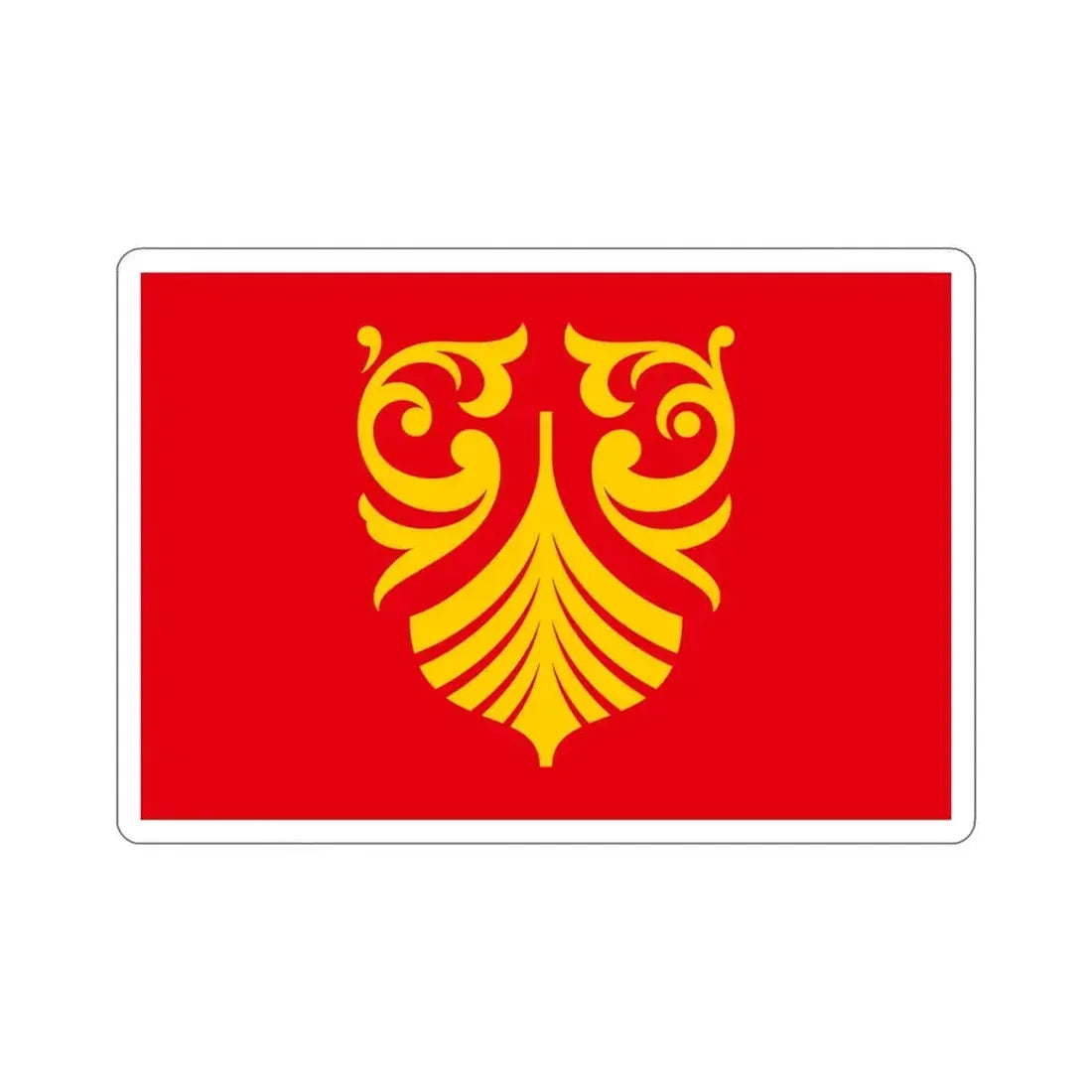 Flag of Vestfold og Telemark Norway STICKER Vinyl Die-Cut Decal 6 Inch - The Sticker Space