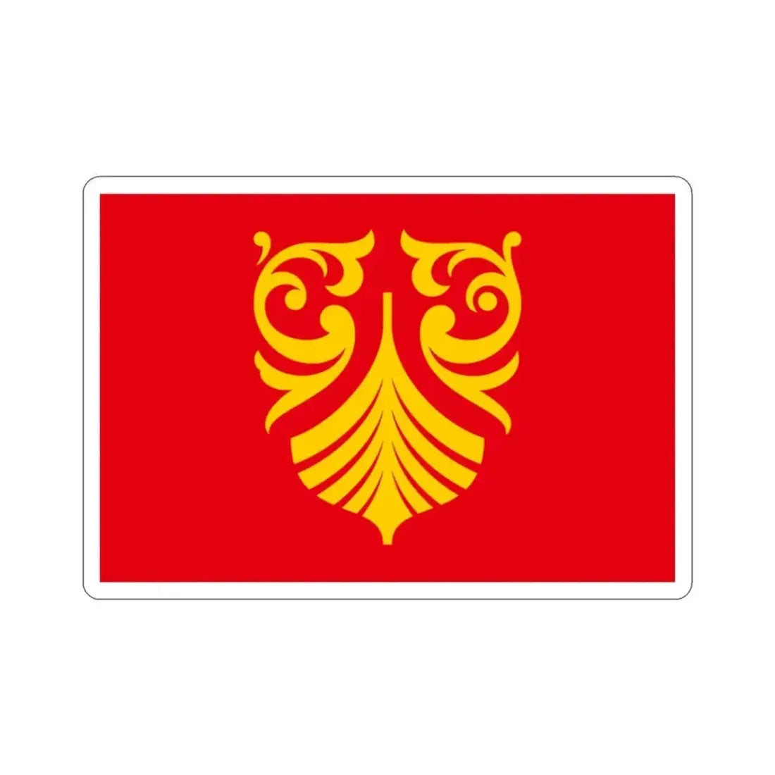 Flag of Vestfold og Telemark Norway STICKER Vinyl Die-Cut Decal - The Sticker Space