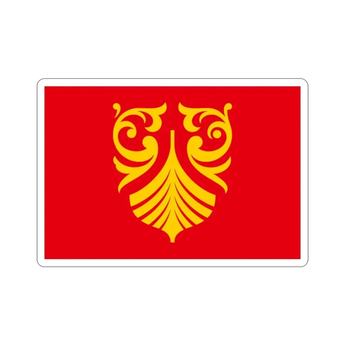 Flag of Vestfold og Telemark Norway STICKER Vinyl Die-Cut Decal - The Sticker Space