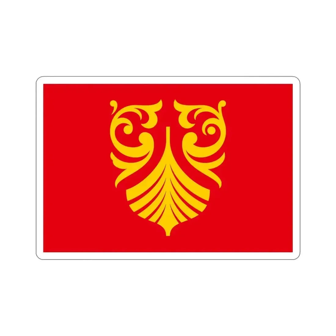 Flag of Vestfold og Telemark Norway STICKER Vinyl Die-Cut Decal - The Sticker Space