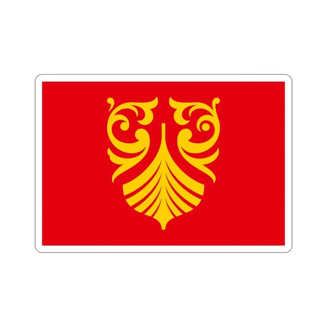 Flag of Vestfold og Telemark Norway STICKER Vinyl Die-Cut Decal - The Sticker Space