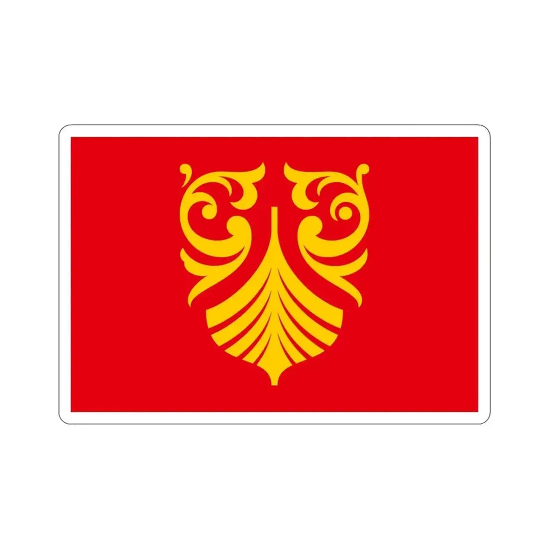 Flag of Vestfold og Telemark Norway STICKER Vinyl Die-Cut Decal - The Sticker Space