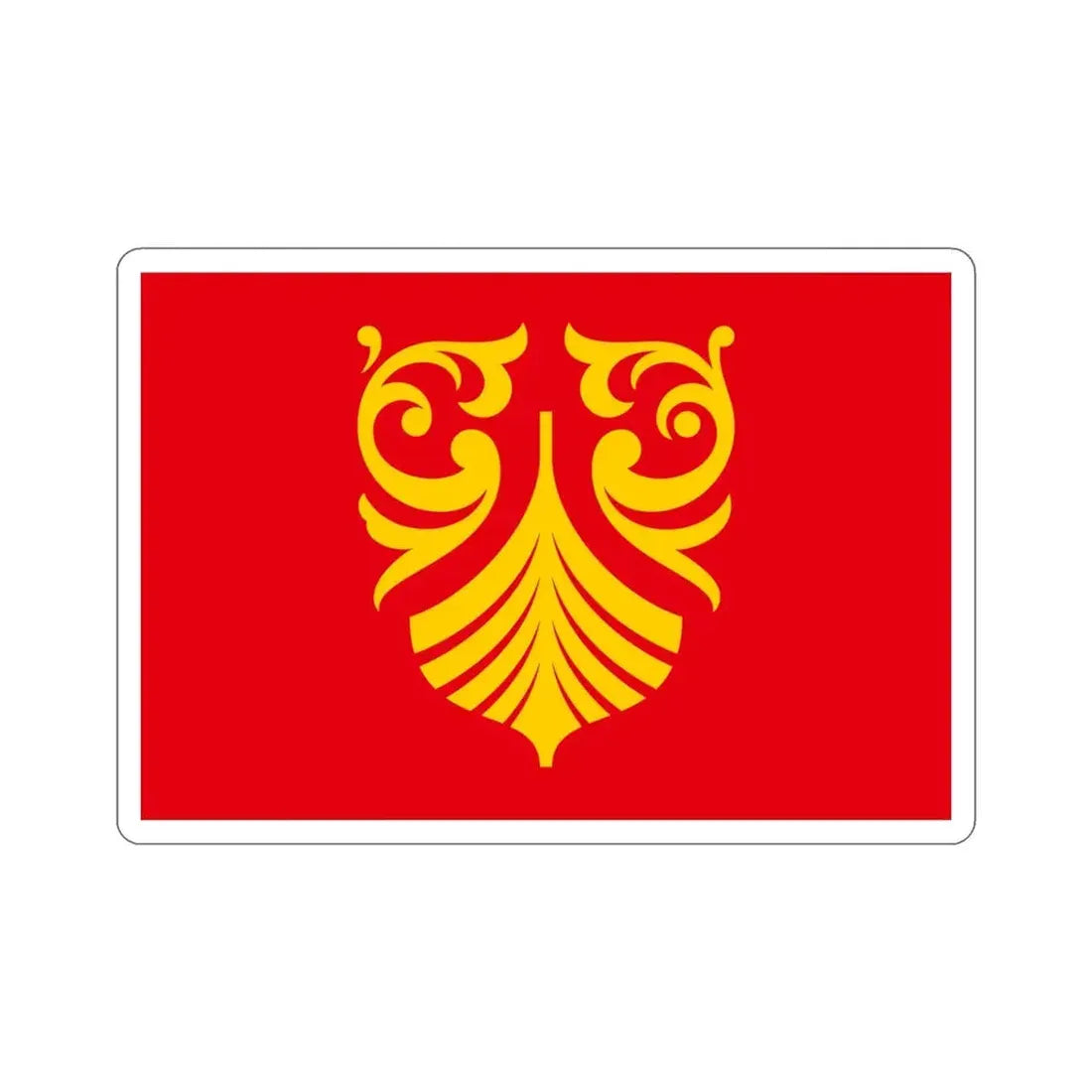 Flag of Vestfold og Telemark Norway STICKER Vinyl Die-Cut Decal - The Sticker Space