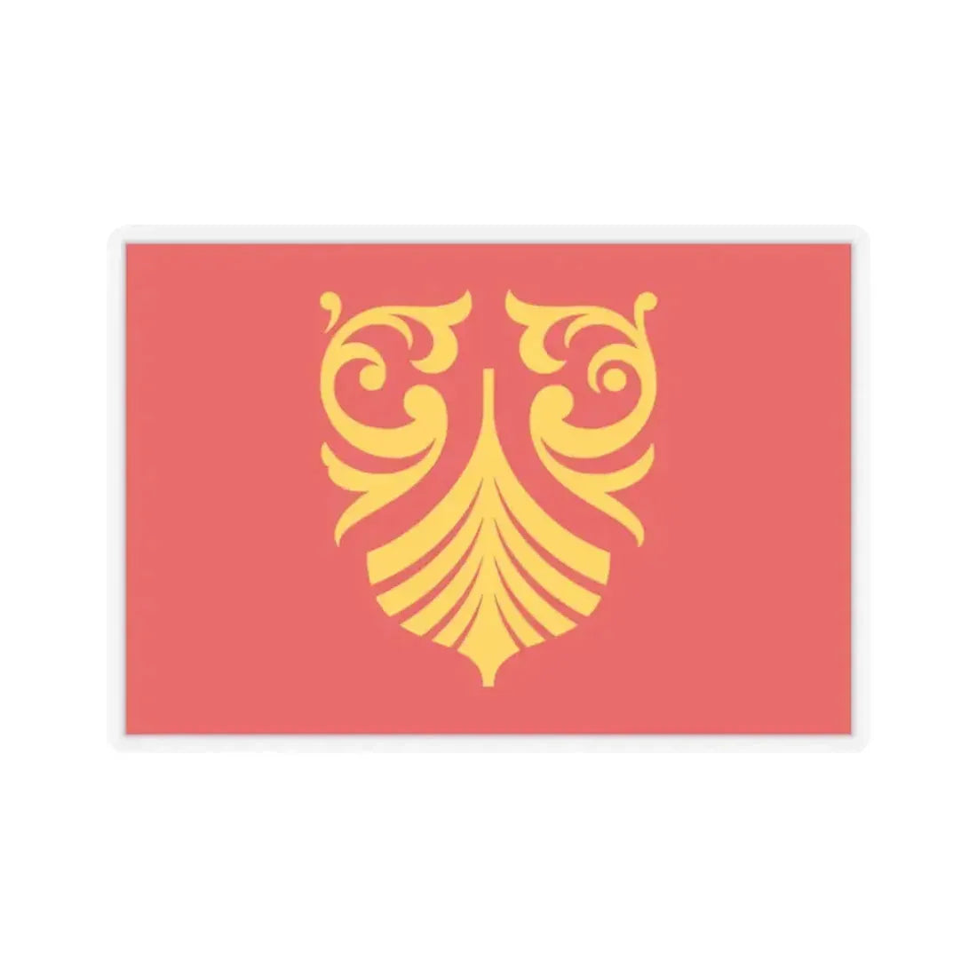 Flag of Vestfold og Telemark Norway - STICKER Vinyl Kiss-Cut Decal 2 Inch Transparent - The Sticker Space