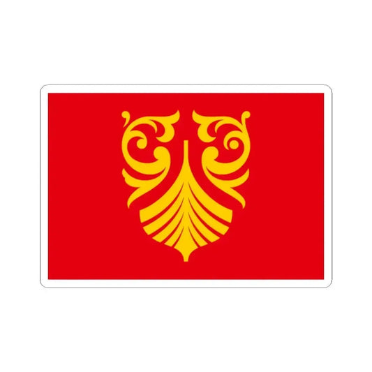 Flag of Vestfold og Telemark Norway - STICKER Vinyl Kiss-Cut Decal 2 Inch White - The Sticker Space